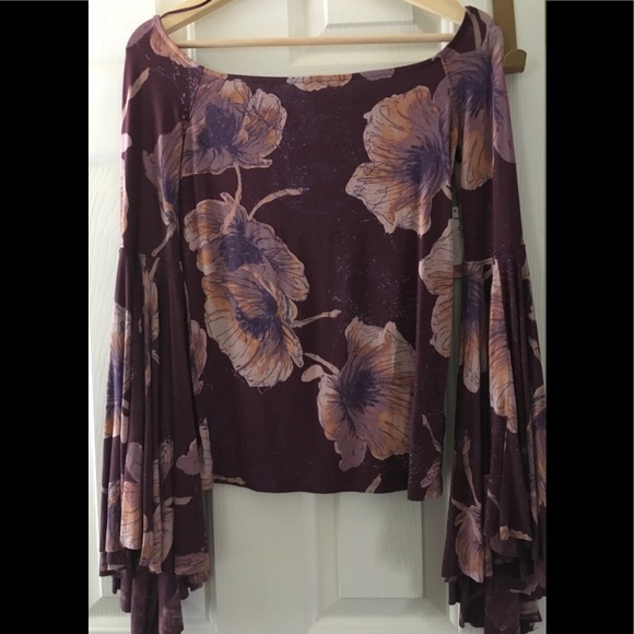 FREE PEOPLE Floral Top  New. Sz XS - Picture 8 of 8
